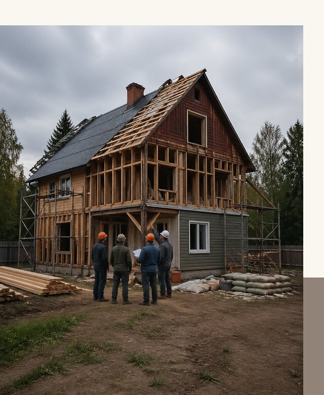 Реконструкция дачного дома в Асбесте под ключ с проектом